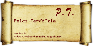 Pelcz Terézia névjegykártya